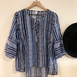 Festival Season Shibori Pattern Tunic, Size Large